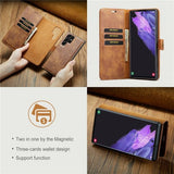 Dg.Ming Samsung Galaxy S26 Ultra Fodral med Löstagbart Skal Brun