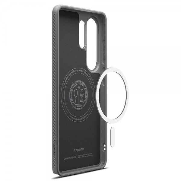 Spigen Samsung Galaxy S26 Ultra Skal Liquid Air MagFit Marble Gray