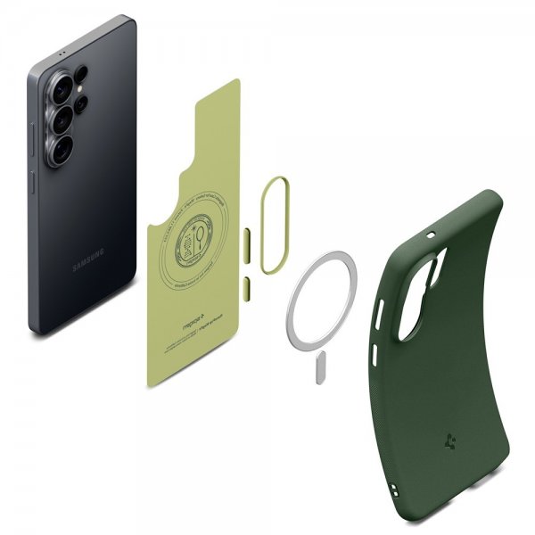 Spigen Samsung Galaxy S26 Ultra Skal Nano Pop MagFit Avo Green