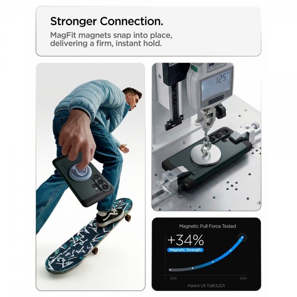 Spigen Samsung Galaxy S26 Ultra Skal Tough Armor MagFit Abyss Green