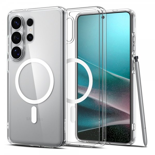 Spigen Samsung Galaxy S26 Ultra Skal Ultra Hybrid MagFit Clear White