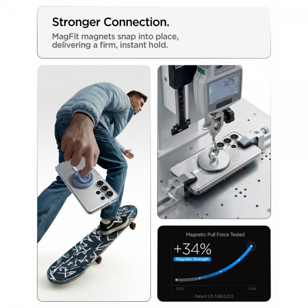 Spigen Samsung Galaxy S26 Ultra Skal Ultra Hybrid MagFit Clear White