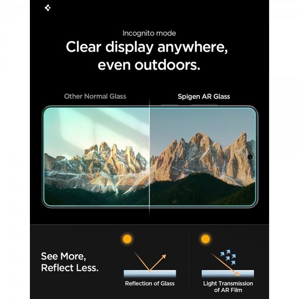 Spigen Samsung Galaxy S26 Ultra Skärmskydd GLAS.tR EZ Fit Pro Anti Reflection 2-pack