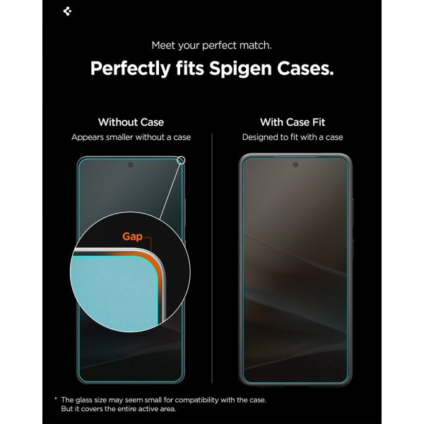 Spigen Samsung Galaxy S26 Ultra Skärmskydd GLAS.tR EZ Fit Pro Privacy 2-pack