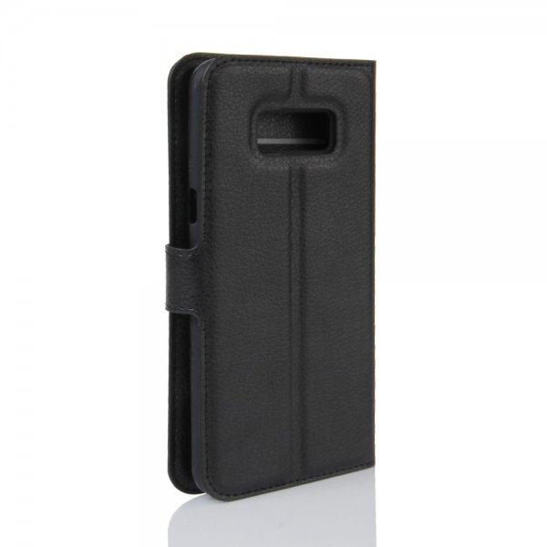 Samsung Galaxy S8 Fodral Litchi Svart