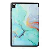 Samsung Galaxy Tab A7 Fodral Motiv Grön Marmor