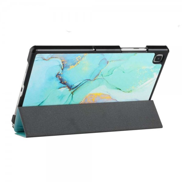 Samsung Galaxy Tab A7 Fodral Motiv Grön Marmor