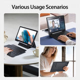 Dux Ducis Samsung Galaxy Tab A8 Fodral Löstagbart Tangentbord Svart
