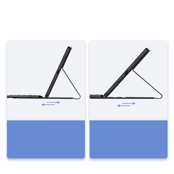 Dux Ducis Samsung Galaxy Tab A8 Fodral med Tangentbord Svart