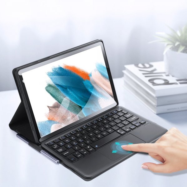 Dux Ducis Samsung Galaxy Tab A8 Fodral med Tangentbord Svart