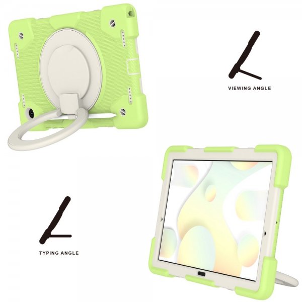 Samsung Galaxy Tab A8 Skal med Strap Stativfunktion Ljusgrön