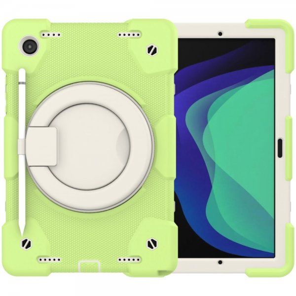 Samsung Galaxy Tab A8 Skal med Strap Stativfunktion Ljusgrön