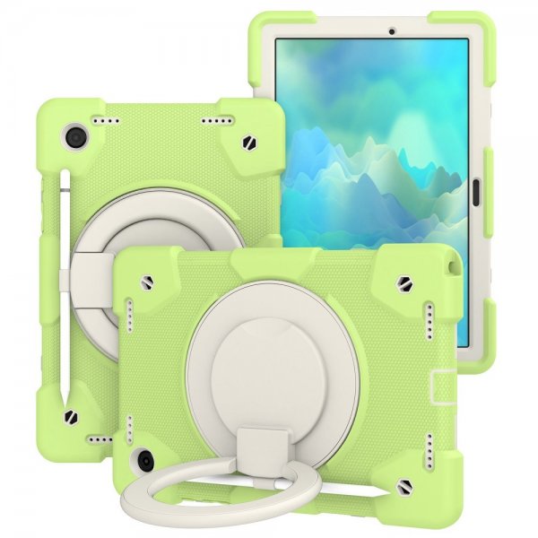 Samsung Galaxy Tab A8 Skal med Strap Stativfunktion Ljusgrön