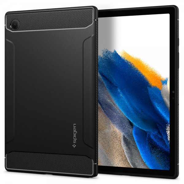 Spigen Samsung Galaxy Tab A8 Skal Rugged Armor Matte Black