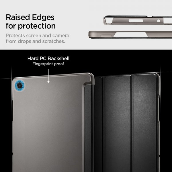 Spigen Samsung Galaxy Tab A9 Plus/Tab A11 Plus Fodral Smart Fold Svart