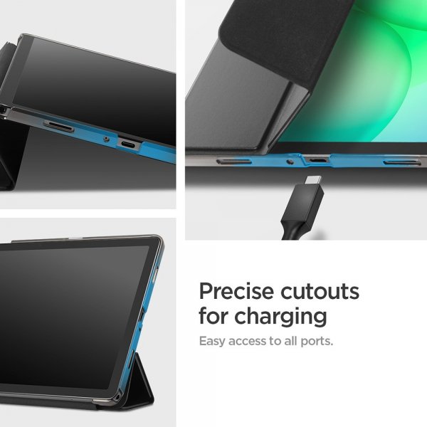 Spigen Samsung Galaxy Tab A9 Plus/Tab A11 Plus Fodral Smart Fold Svart