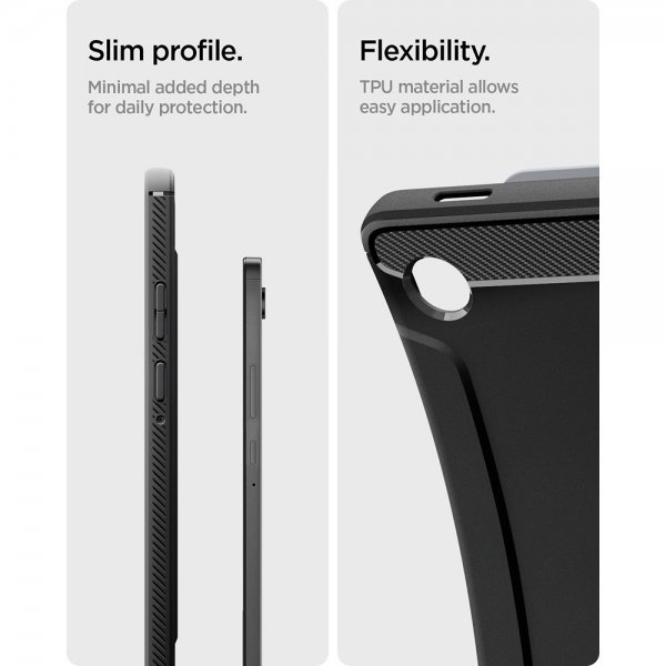 Spigen Samsung Galaxy Tab A9/Tab A11 Skal Rugged Armor Matte Black