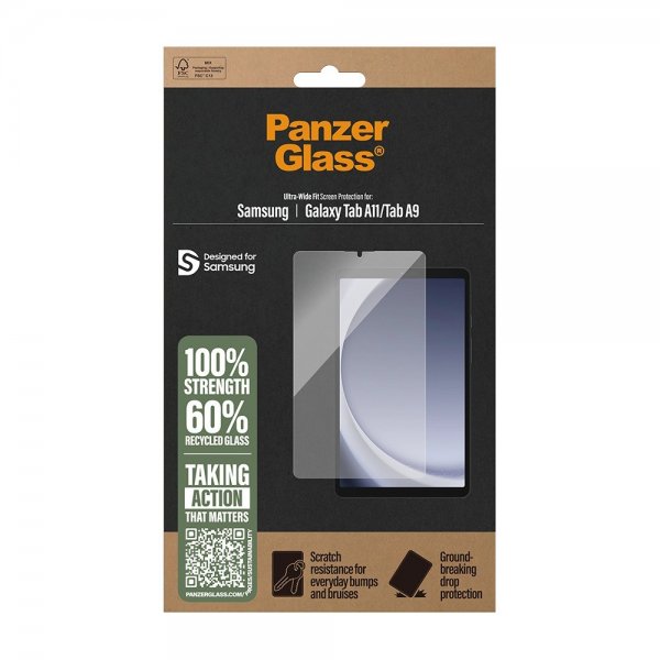 PanzerGlass Samsung Galaxy Tab A9/Tab A11 Skärmskydd Ultra-Wide Fit