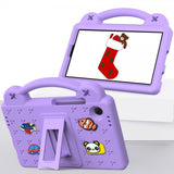 Samsung Galaxy Tab A9 Skal för Barn Stickers Lila