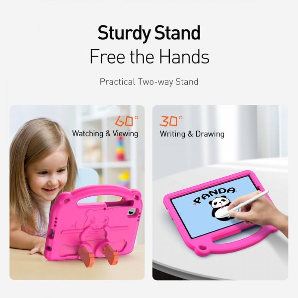 Dux Ducis Samsung Galaxy Tab A7 Lite/Galaxy Tab A9 Skal Panda Magenta