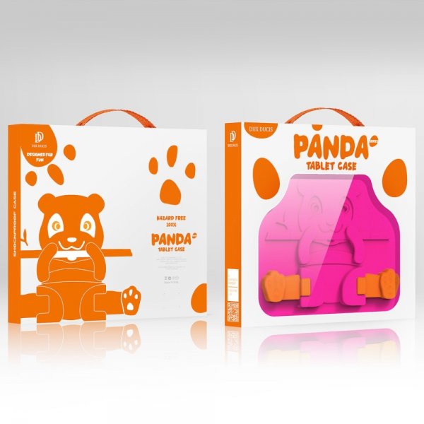 Dux Ducis Samsung Galaxy Tab A7 Lite/Galaxy Tab A9 Skal Panda Magenta