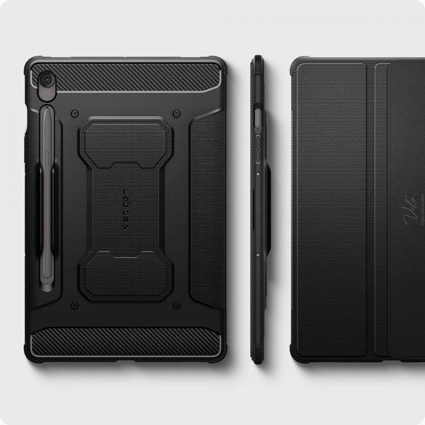 Spigen Samsung Galaxy Tab S10 FE Fodral Rugged Armor Pro Matte Black
