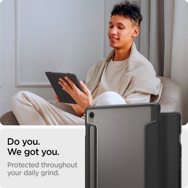 Spigen Samsung Galaxy Tab S10 FE Fodral Ultra Hybrid Pro Svart