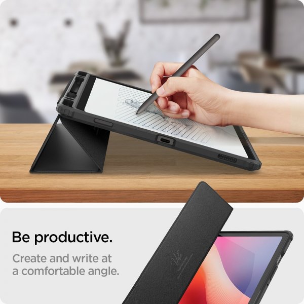 Spigen Samsung Galaxy Tab S10 FE Fodral Ultra Hybrid Pro Svart