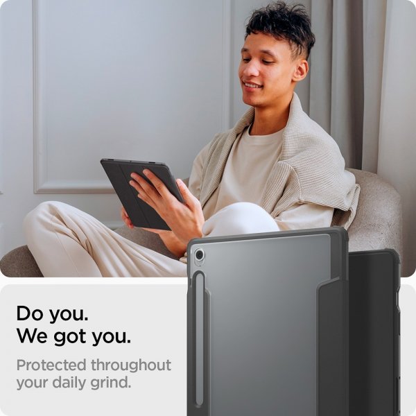 Spigen Samsung Galaxy Tab S10 FE Plus Fodral Ultra Hybrid Pro Svart