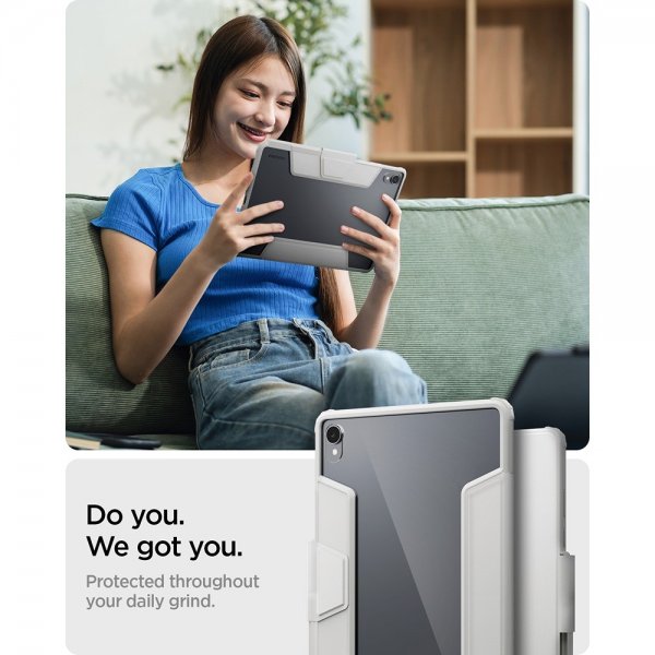 Spigen Samsung Galaxy Tab S11 Fodral Ultra Hybrid Pro Grå