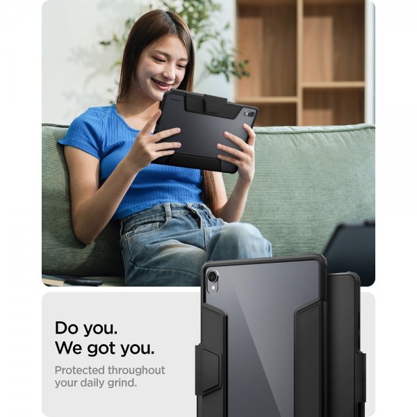 Spigen Samsung Galaxy Tab S11 Fodral Ultra Hybrid Pro Svart