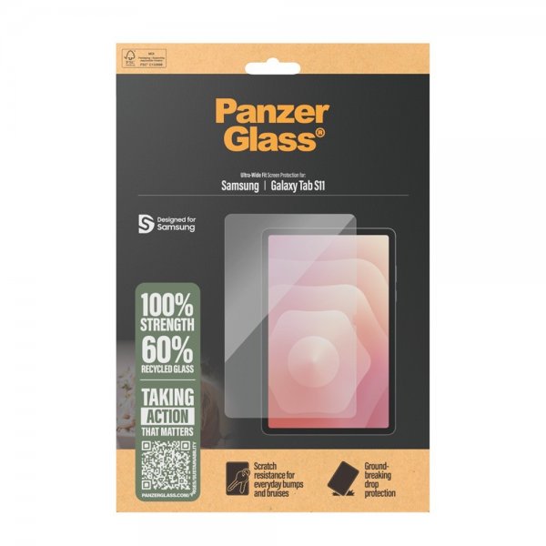PanzerGlass Samsung Galaxy Tab S11 Skärmskydd Ultra-Wide Fit