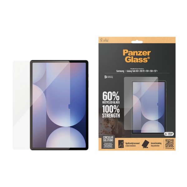 PanzerGlass Samsung Galaxy Tab S7 Plus/S8 Plus/S9 Plus/S9 FE Plus/S10 Plus Skärmskydd Ultra-Wide Fit