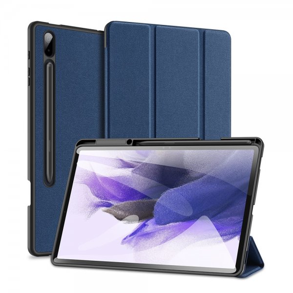 Dux Ducis Samsung Galaxy Tab S7 Plus/Tab S7 FE/Tab S8 Plus Fodral DOMO Series Blå