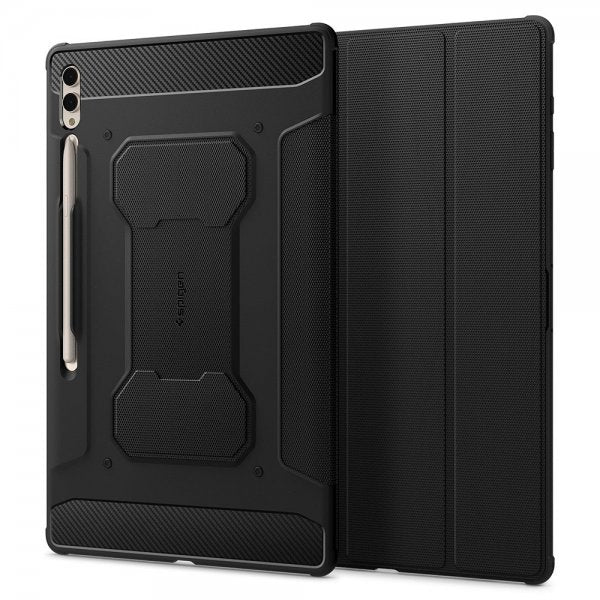 Spigen Samsung Galaxy Tab S8 Ultra/S9 Ultra/S10 Ultra Fodral Rugged Armor Pro Svart