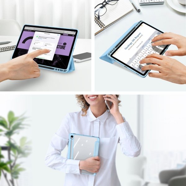 Dux Ducis Samsung Galaxy Tab S9 FE Fodral TOBY Series Blå