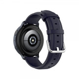 Samsung Galaxy Watch 20mm Armband Äkta Läder Blå