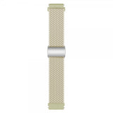 Samsung Galaxy Watch 20mm Armband Flätad Nylon Gräddvit