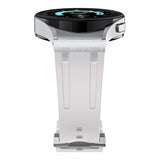 Samsung Galaxy Watch 20mm Armband i Silikon Silver Spänne Beige
