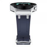 Samsung Galaxy Watch 20mm Armband i Silikon Silver Spänne Blå