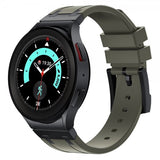 Samsung Galaxy Watch 20mm Armband i Silikon Svart Spänne Grön