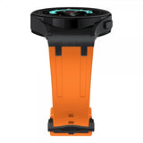 Samsung Galaxy Watch 20mm Armband i Silikon Svart Spänne Orange