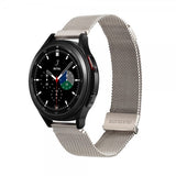Dux Ducis Samsung Galaxy Watch 20mm Armband Milanese Starlight Silver