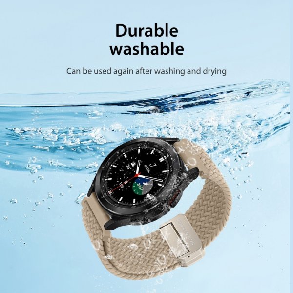 Dux Ducis Samsung Galaxy Watch 20mm Armband Mixture Pro Series Beige