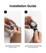 Ringke Samsung Galaxy Watch 20mm Armband Rubber One Bold Band Svart