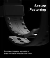 Ringke Samsung Galaxy Watch 20mm Armband Rubber One Bold Band Svart