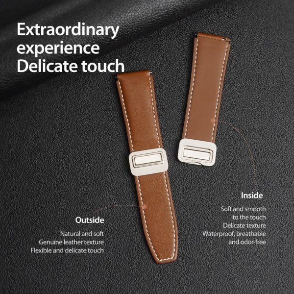 Dux Ducis Samsung Galaxy Watch 20mm Armband YA Series Brun