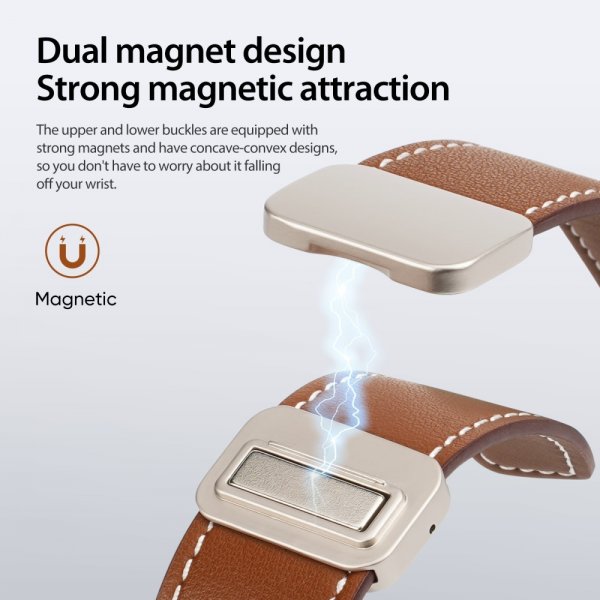 Dux Ducis Samsung Galaxy Watch 20mm Armband YA Series Brun