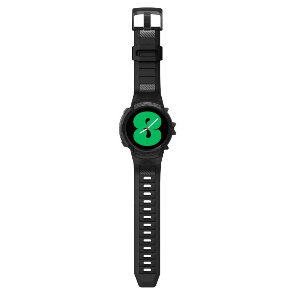 Spigen Samsung Galaxy Watch 4/5 40mm Skal och Armband Rugged Armor Pro Svart
