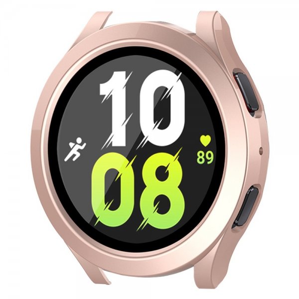 Enkay Samsung Galaxy Watch 4/5 44mm Skal med Inbyggt skärmskydd Roseguld